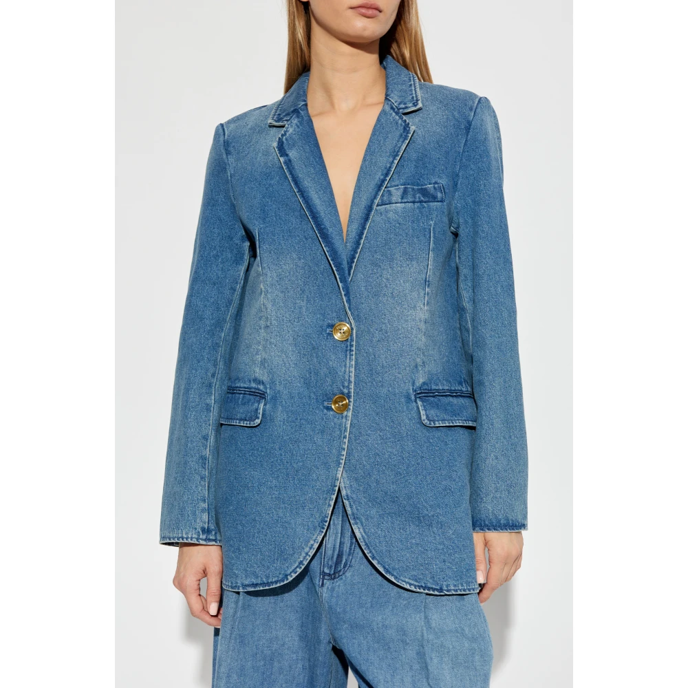 Michael Kors Denim Blazer Blue Dames