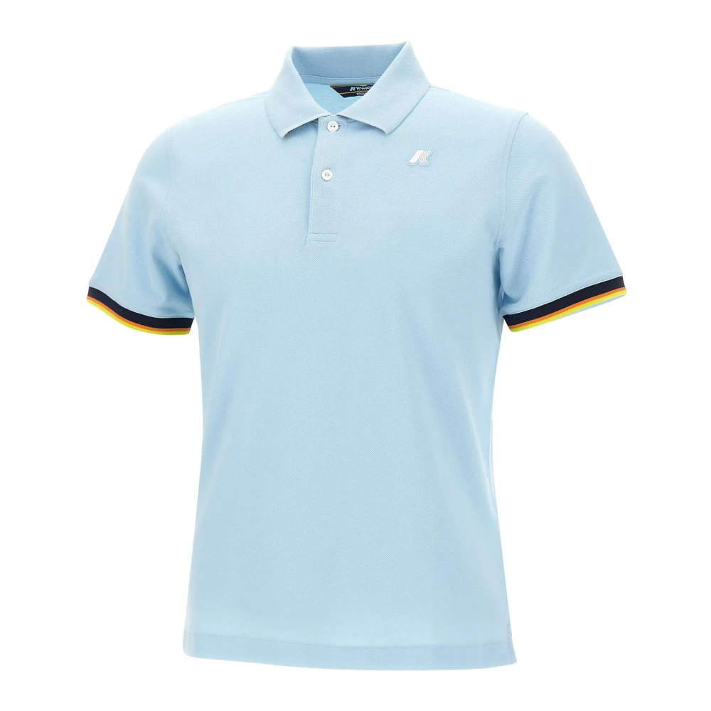 K-Way Mannelijk Blauw Tops Heren, L, Polo Shirts