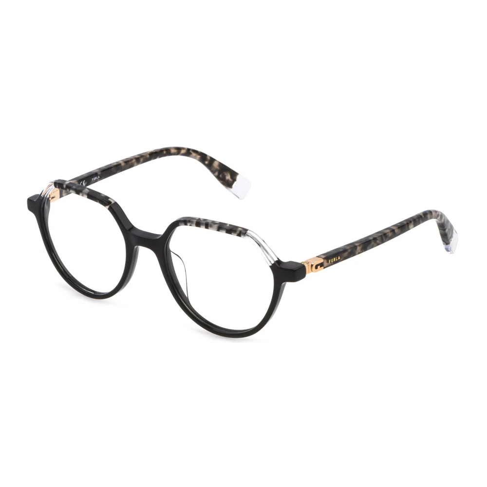 Furla Zwarte Vrouwen Optische Brillen in Vierkant Model Black Dames
