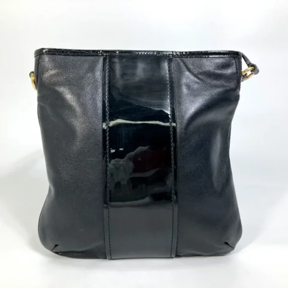 Salvatore Ferragamo Pre-owned Fabric shoulder-bags Black Dames