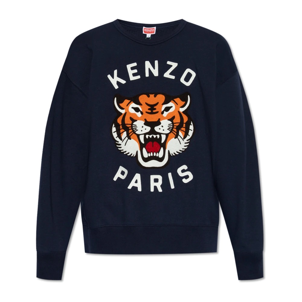 Kenzo Lucky Tiger Sweaters Blue