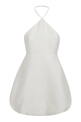 Halterneck Peplum Miniklänning