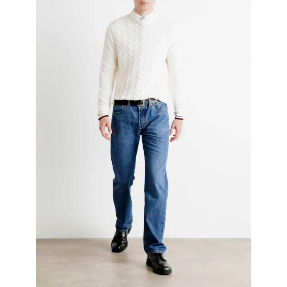 Colmar Witte Kabeltrui White Heren