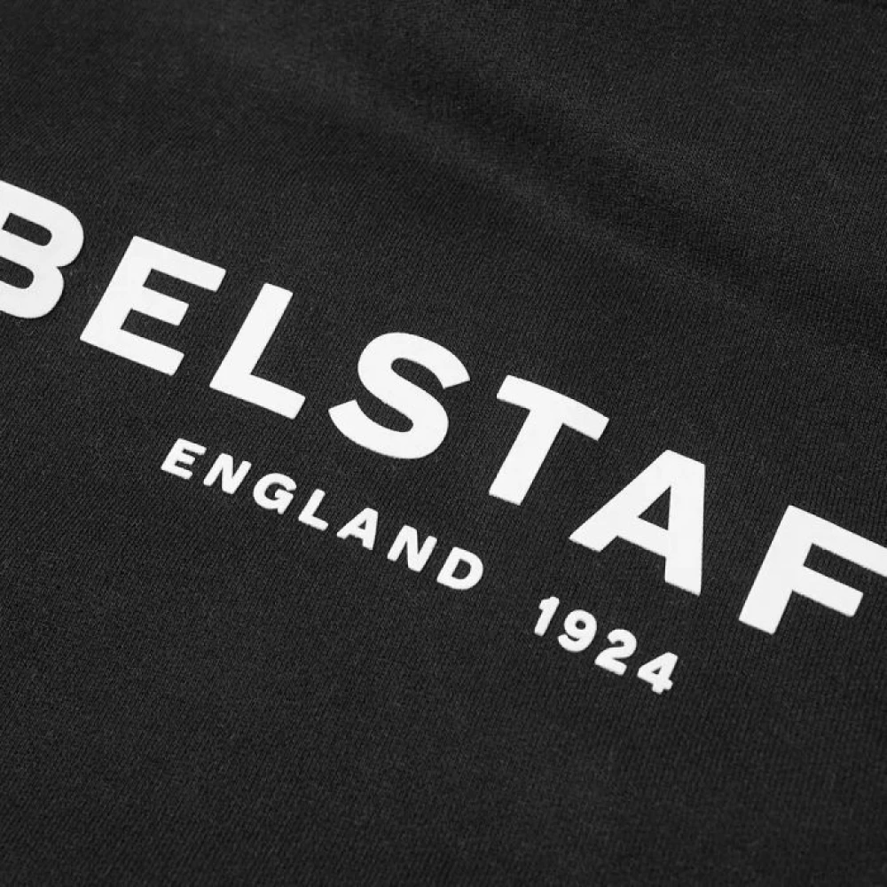 Belstaff 1924 Hoodie in Zwart en Wit Black Heren