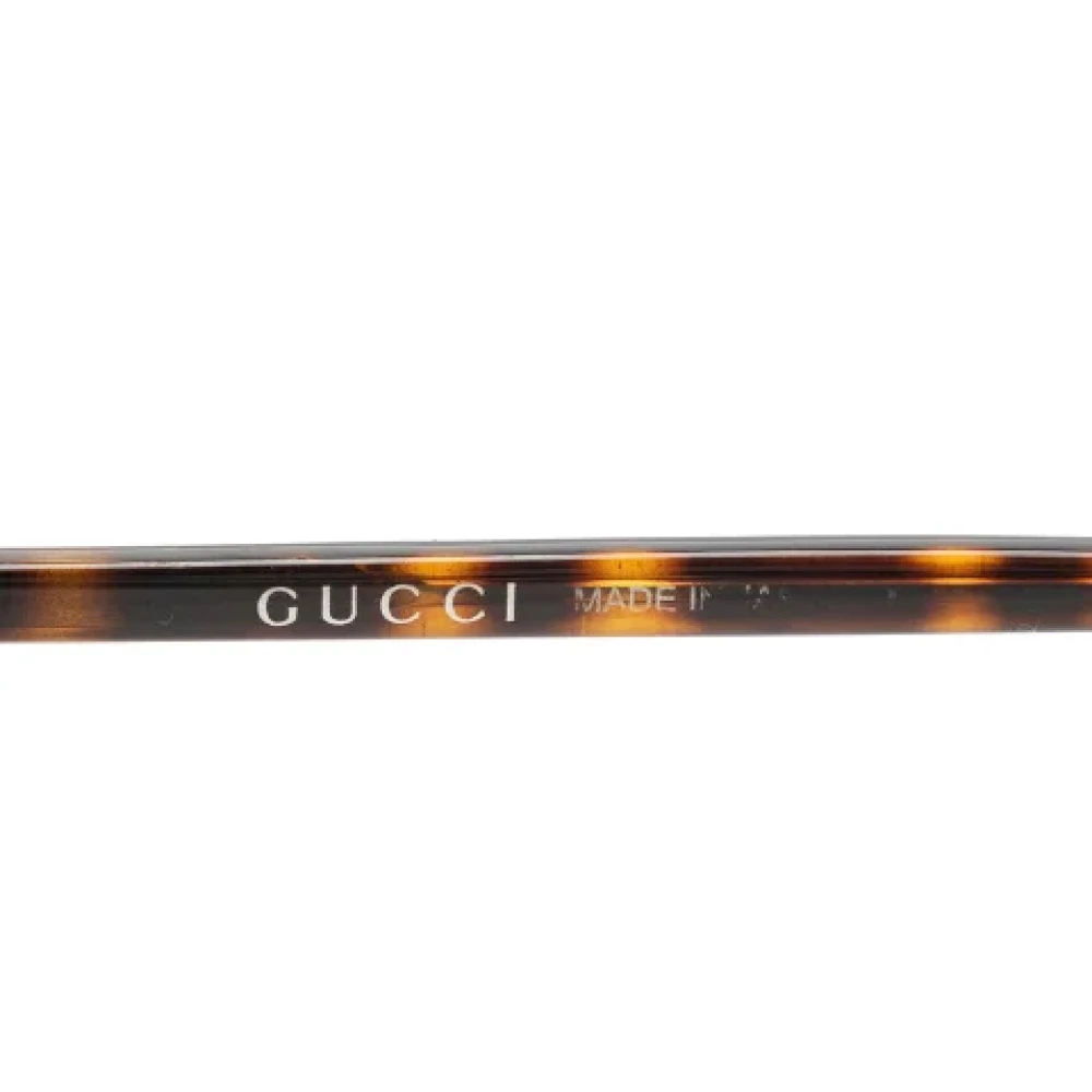 Gucci Vintage Pre-owned Plastic sunglasses Black Dames