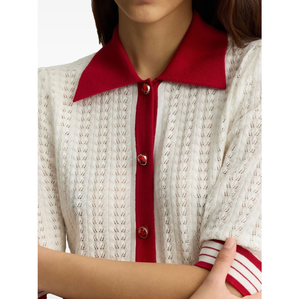Liu Jo Zwarte Trui met Streepdetail White Dames
