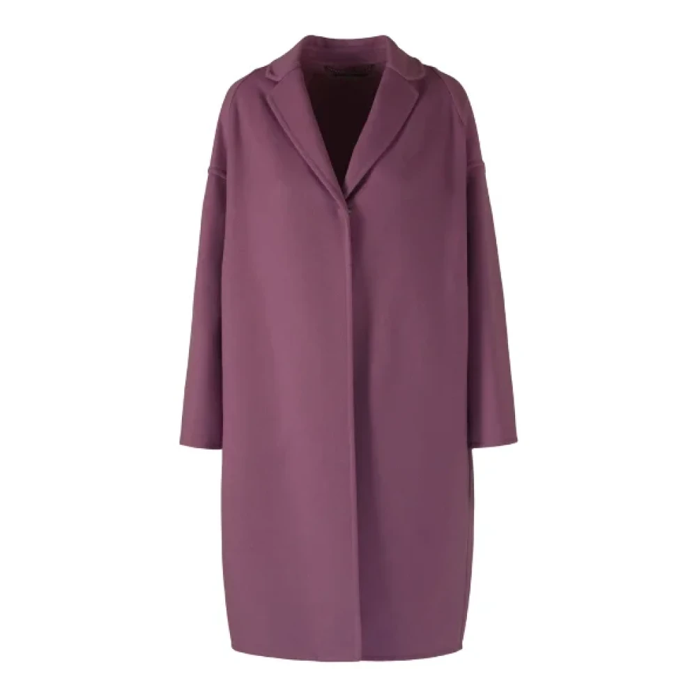 Stella Mccartney Oversized Wollen Jas Purple Dames
