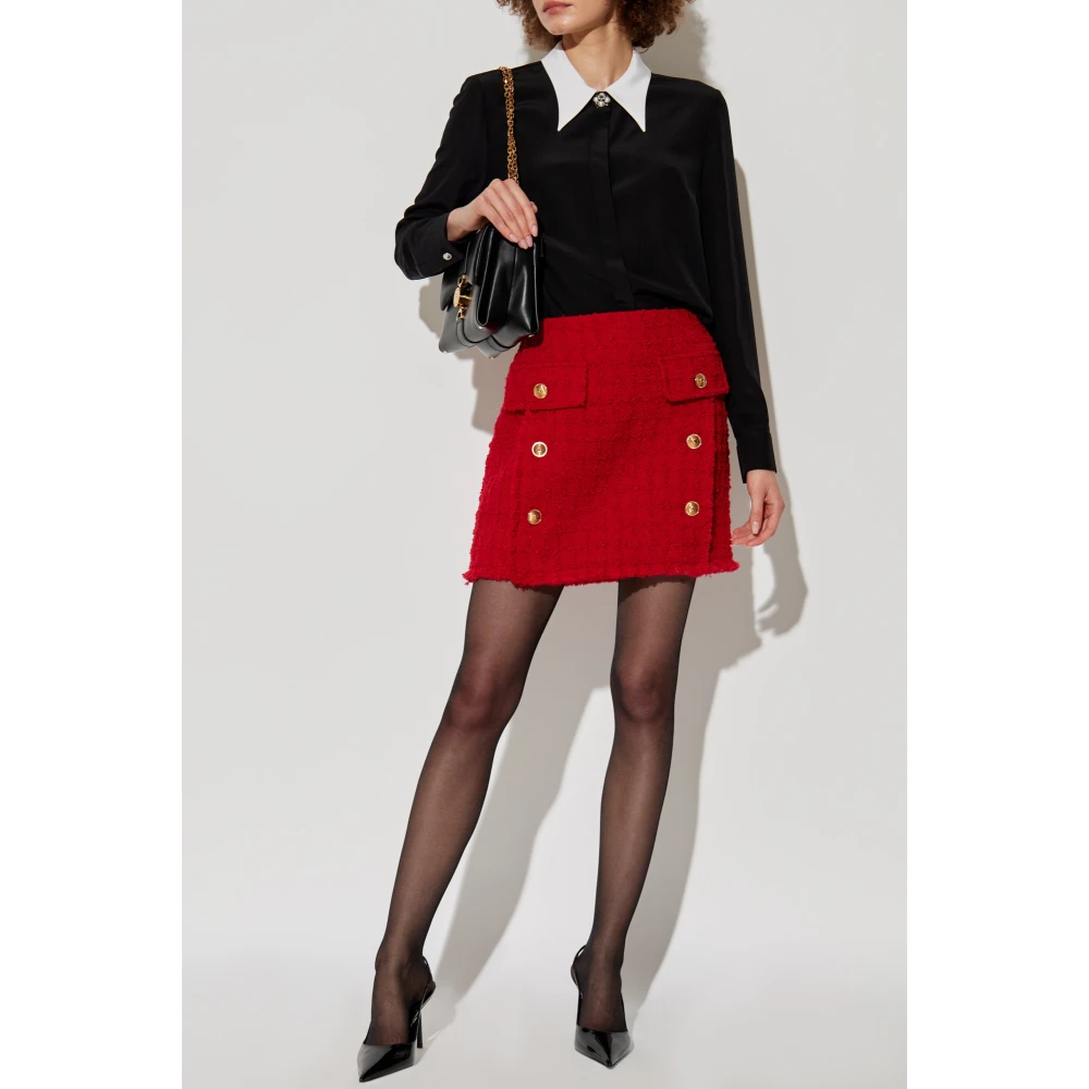 Versace Tweed rok Red Dames
