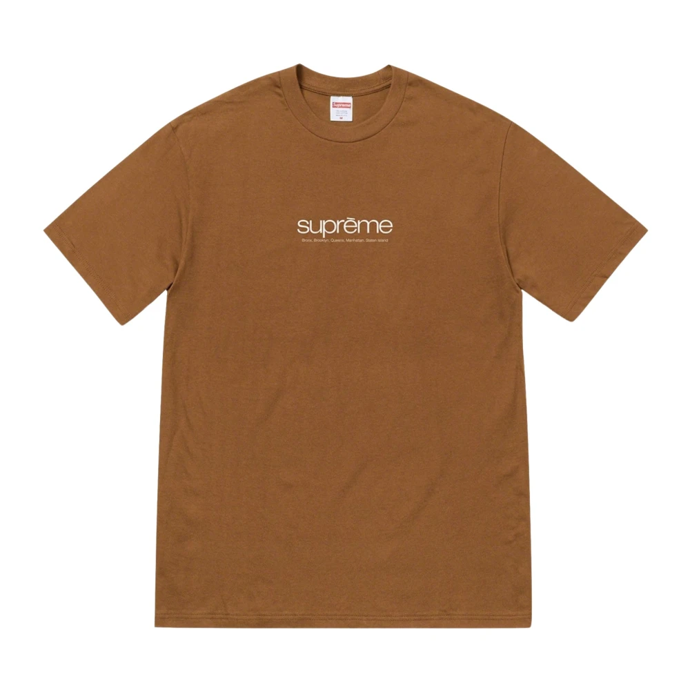 Supreme Limited Edition Five Boroughs Tee Bruin Brown Heren