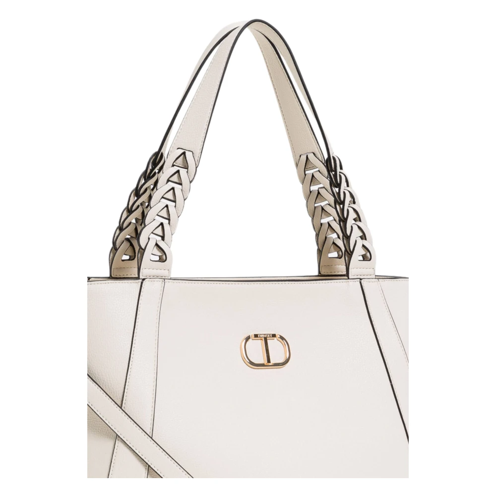 Twinset Schoudertas met Materiaalsamenstelling White Dames