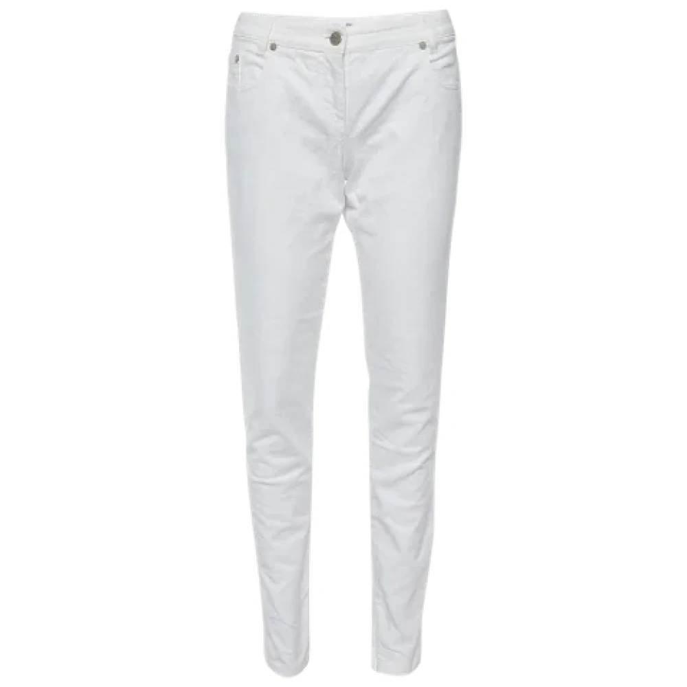 Dior Vintage Pre-owned Cotton jeans White Dames
