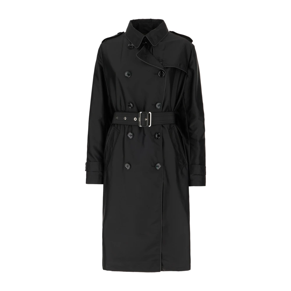 Moorer Stijlvolle Trench & Parka Jas Black Dames