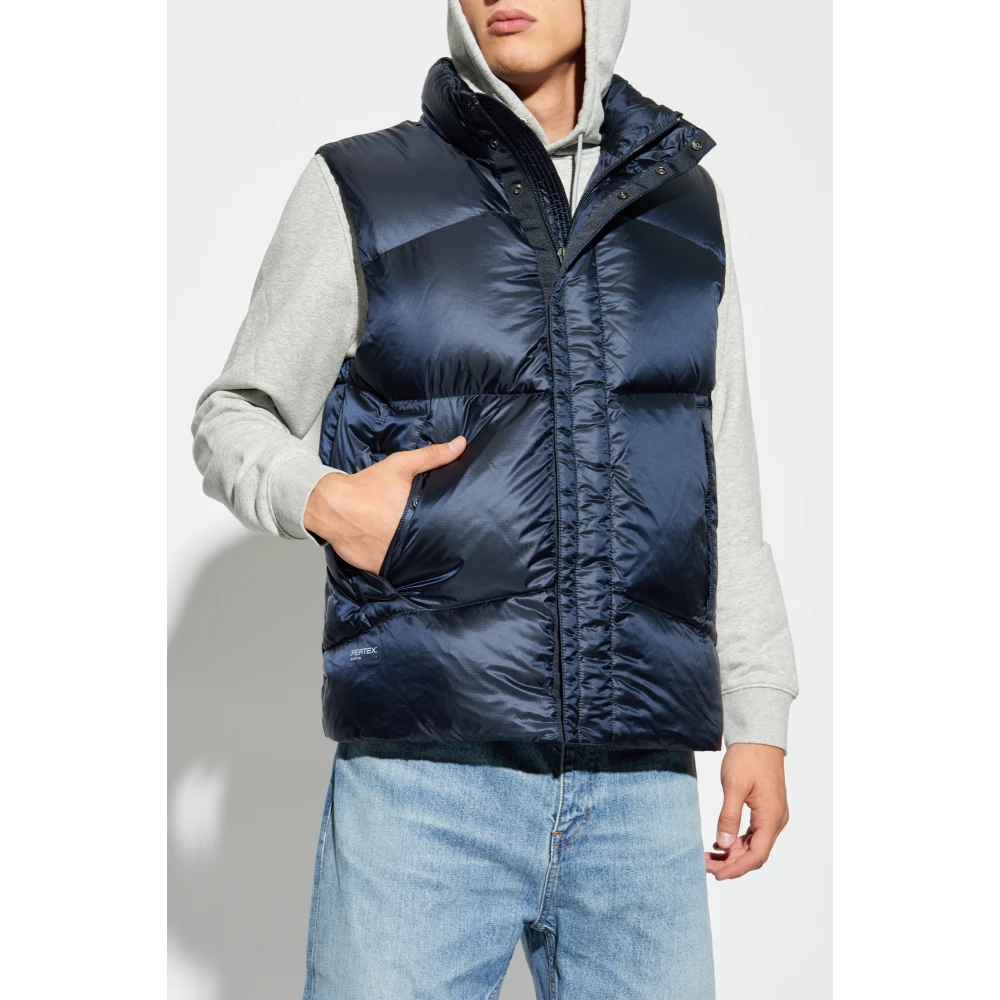Woolrich Donsvest met opstaande kraag Blue Heren