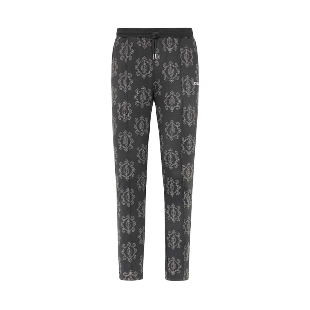 Les Deux Jacquard Logo Track Pants Brown Heren