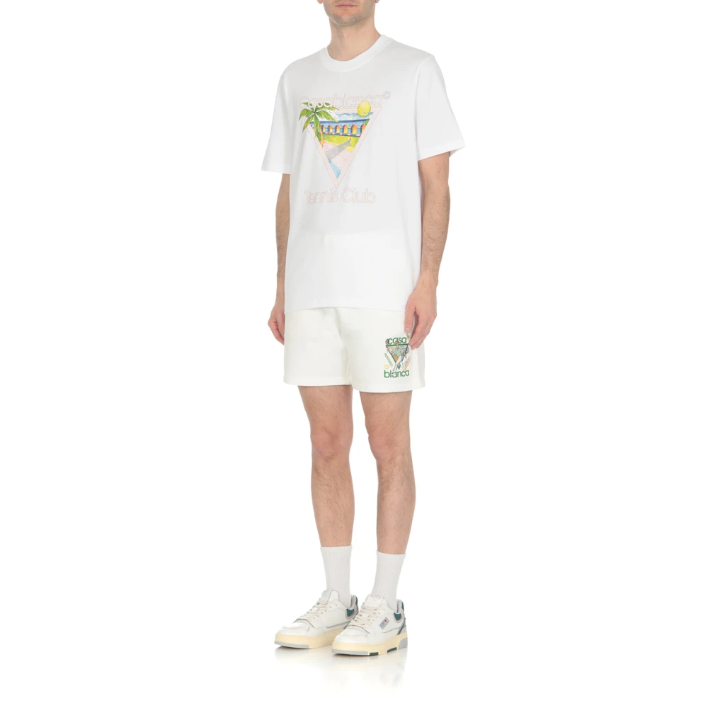 Casablanca Heren Tennis Club Logo T-shirt White Heren