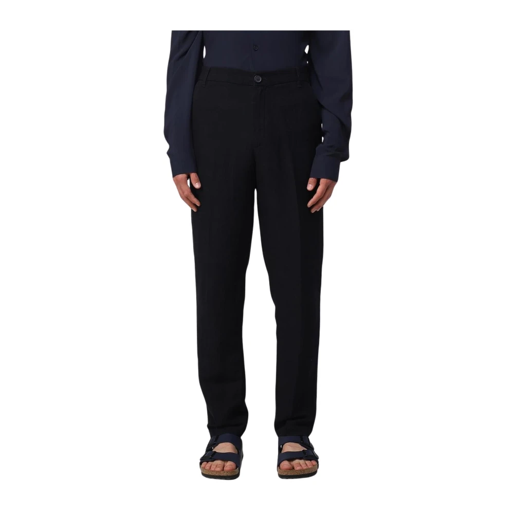 Armani Exchange Men's Blue Stylish Versatile Trousers For Everyday Wear