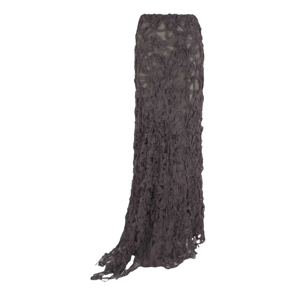 Cortana Gray Skirts - Female - Maxi Skirts - S - Skirts