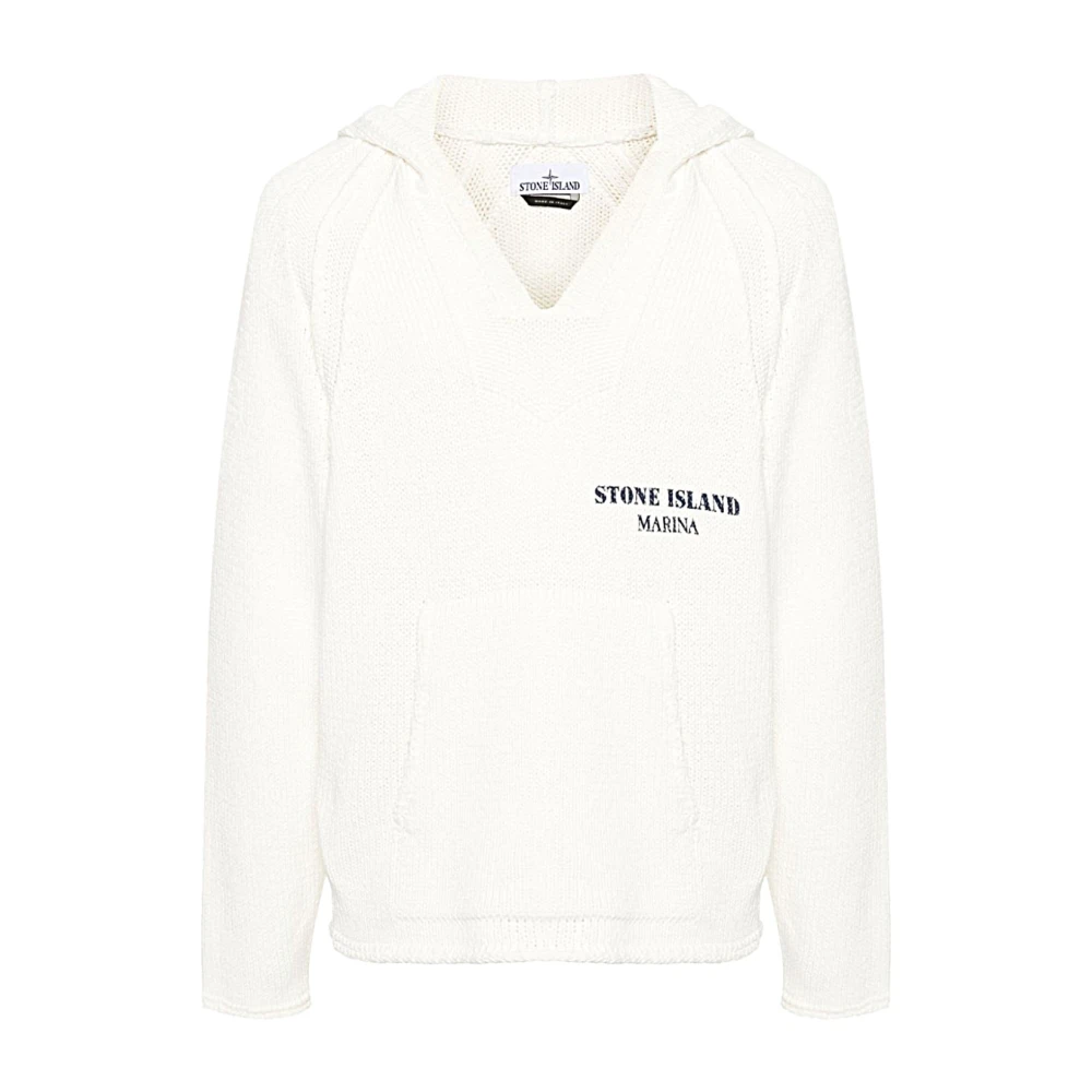 Stone Island Stijlvolle Gebreide Kleding voor een Trendy Look White Heren