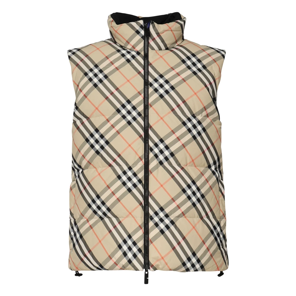 Burberry Vintage Check Beige Rits Jas Beige Heren