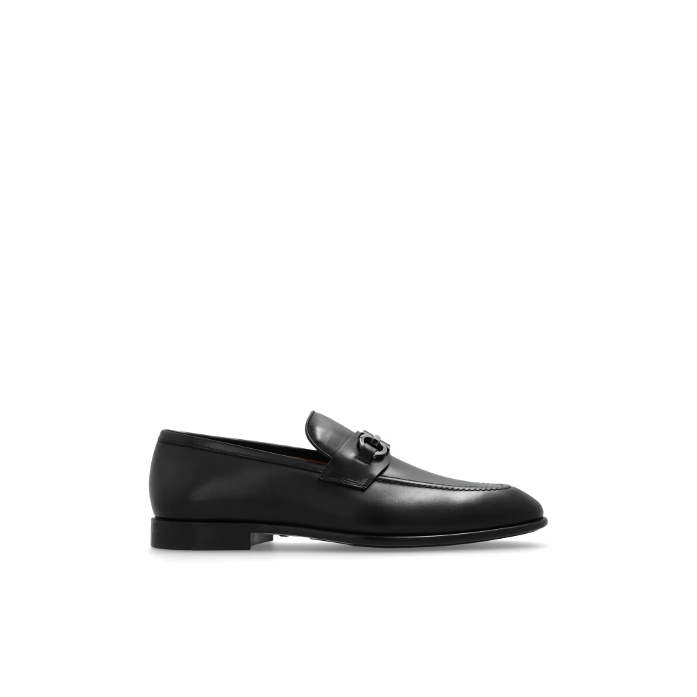 Ferragamo Men's Black Foster Loafers