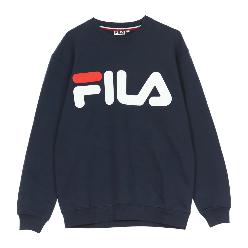 Fila Men's Black Classic Logo Crewneck Sweatshirt