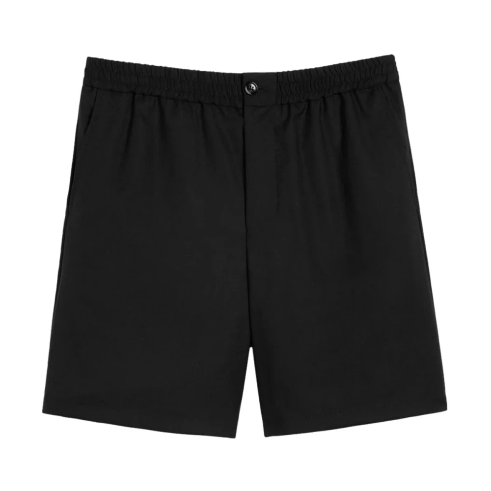 Ami Paris Uomo Nero Pantaloncini, Xl, New,