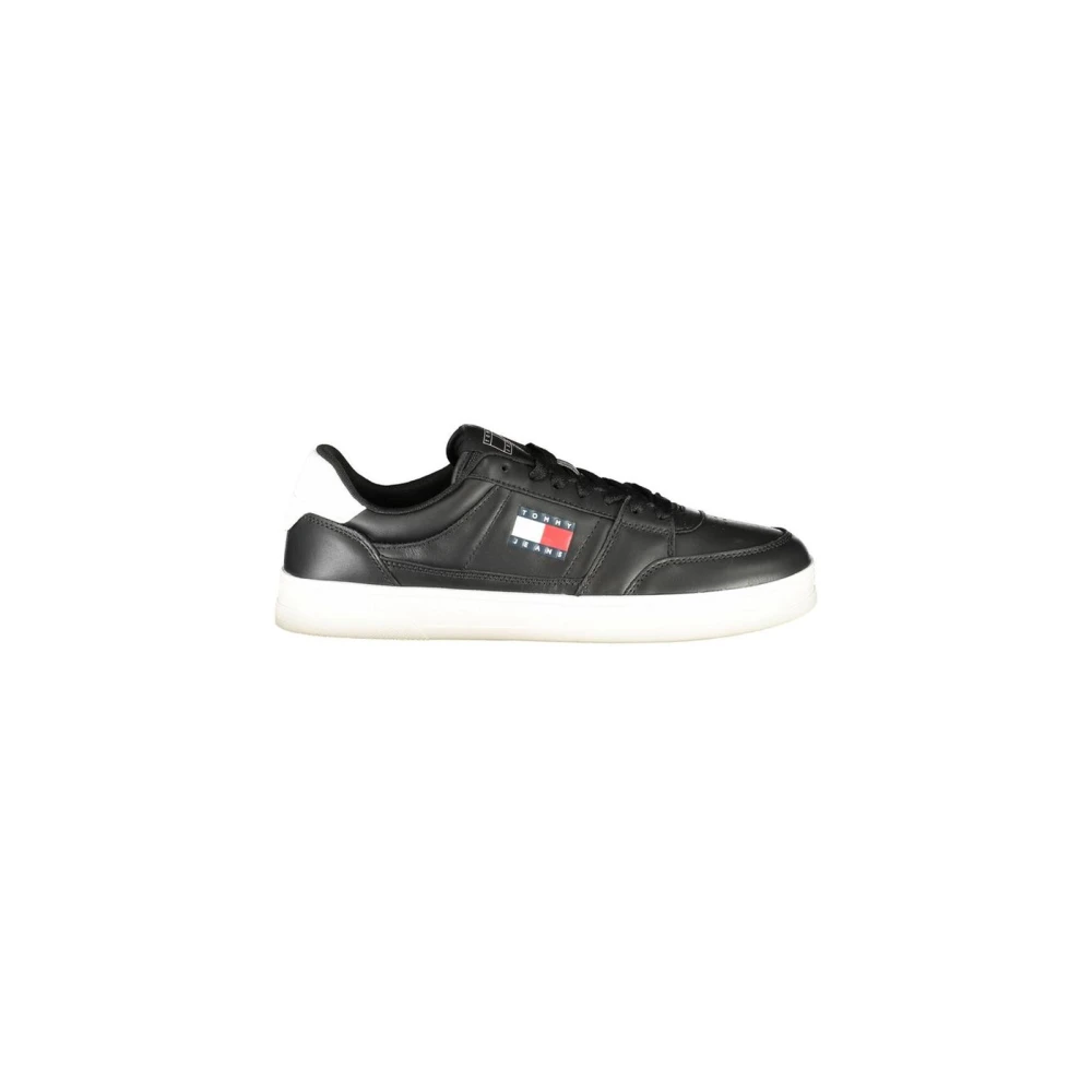Tommy Hilfiger Men's Black Sneakers, 11 Uk, Polyester Trainers Casual