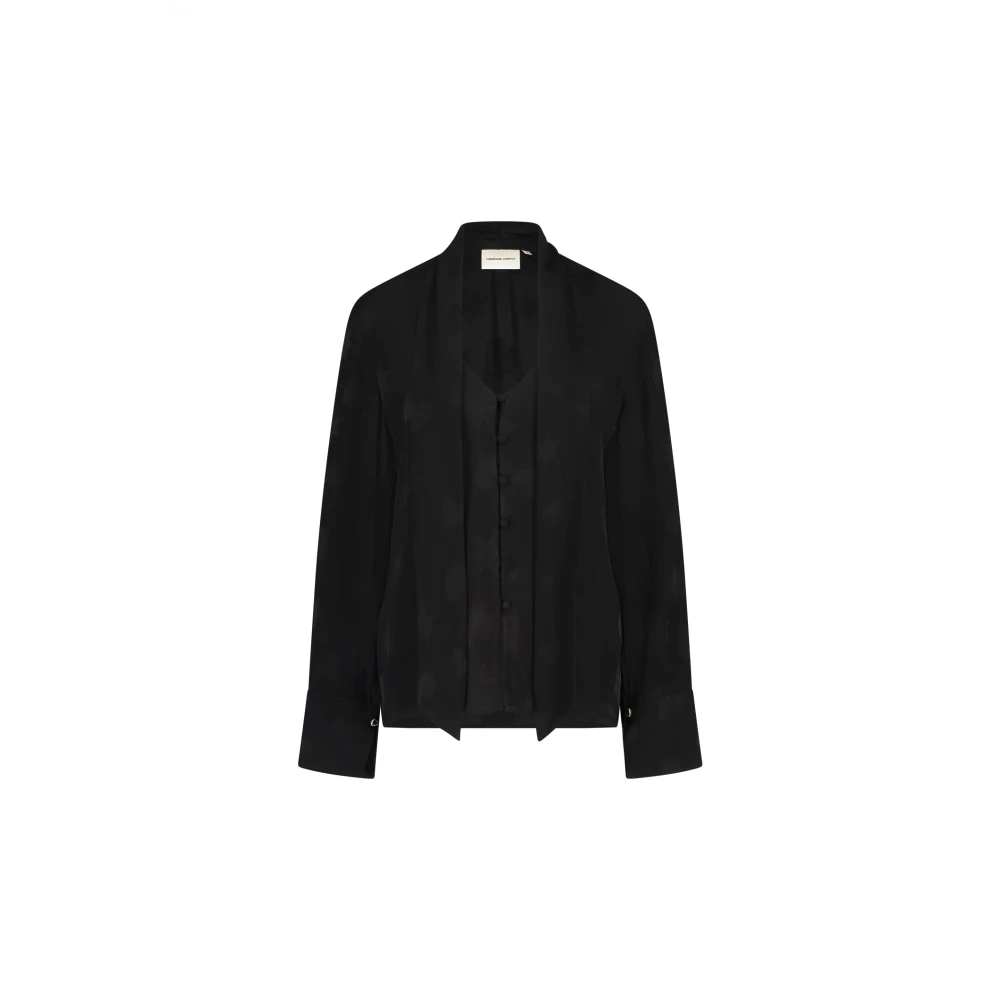 Fabienne Chapot Minoes Blouse lange mouw Black Dames