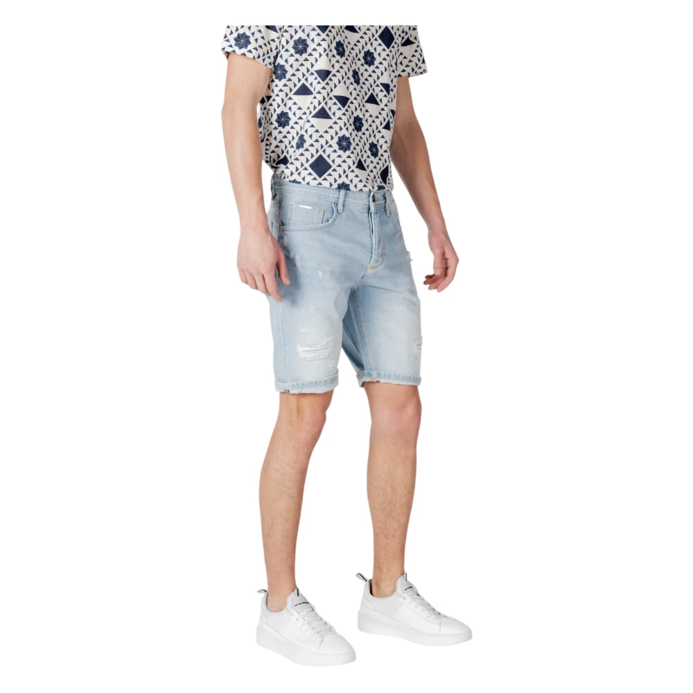 Antony Morato Katoenen Heren Bermuda Collectie Shorts Blue Heren