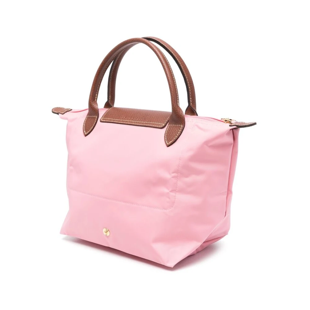 Longchamp Roze Canvas Overslag Handtas Pink Dames