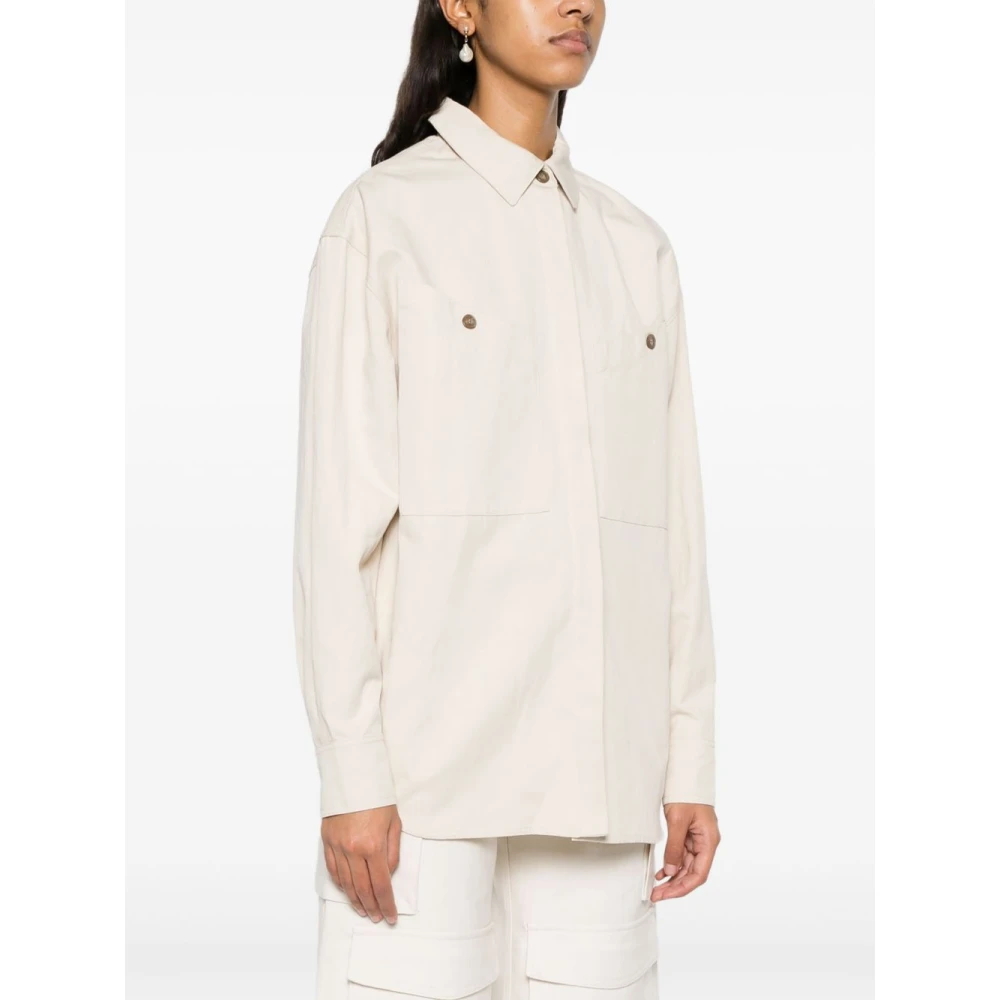 IRO Beige Blouse met Zakken Beige Dames