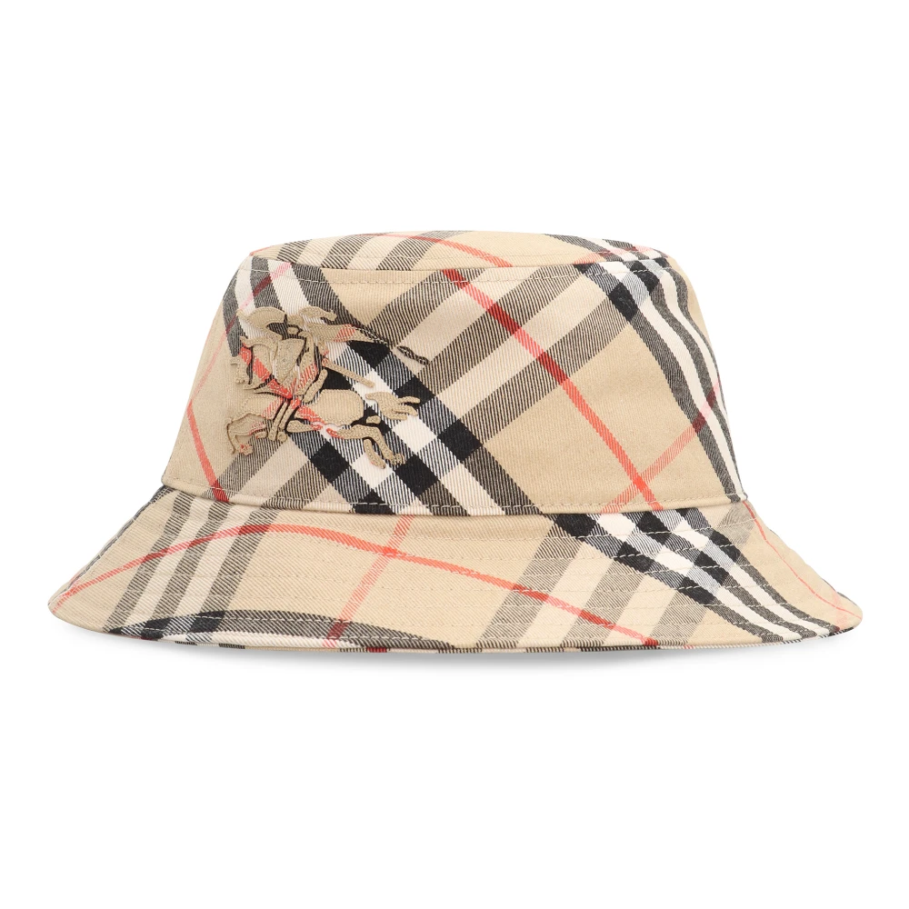 Burberry Beige Equestrian Knight Design Hat Beige
