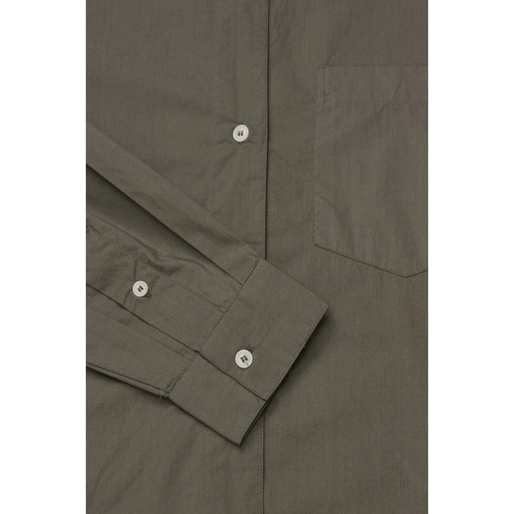 Skall Studio Klassieke Edgar Shirt in Koud Bruin Brown Dames