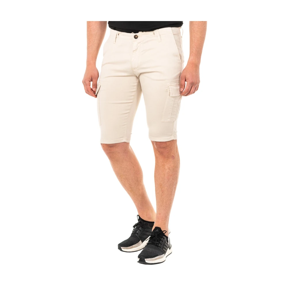 La Martina Beige Multi-Pocket Bermuda Shorts - Male - Casual Shorts - W33 - Shorts