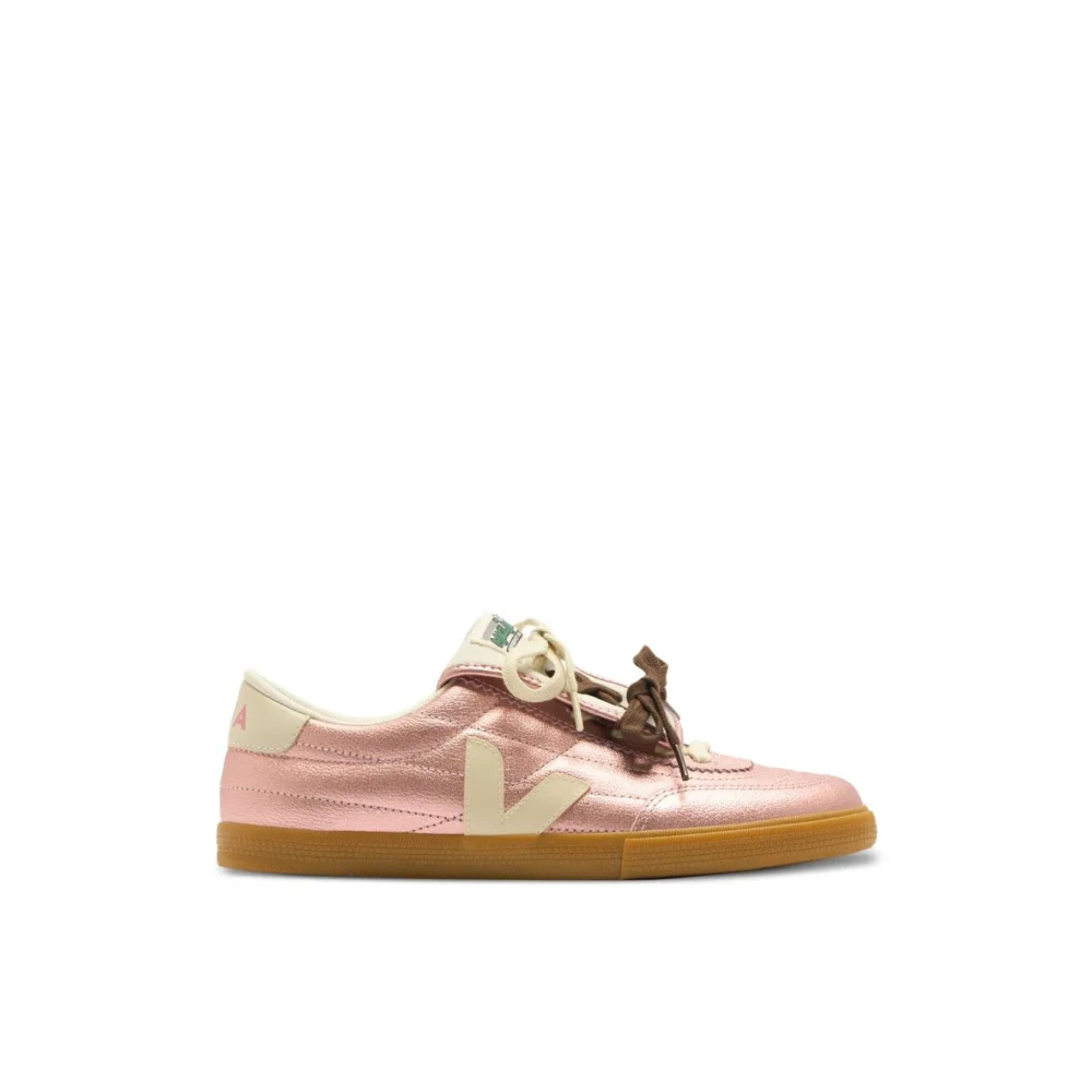 Veja Women's Pink Sneakers, 4 Uk, Panenka Leather