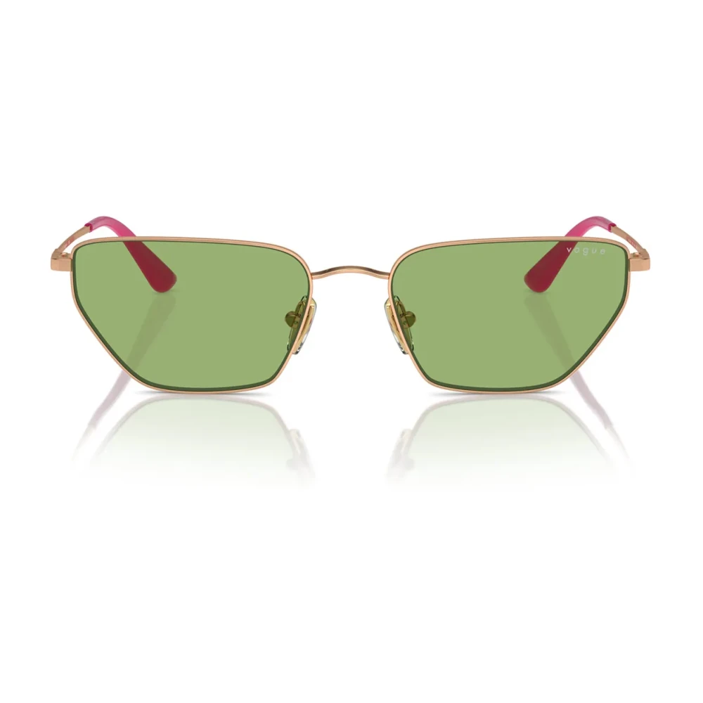 Vogue Women's Yellow Modern Irregular Metal Sunglasses