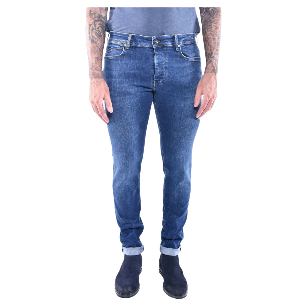 Re-Hash Men's Blue Slim Fit Jeans, W34, Rubens-Z Slim Fit Jeans