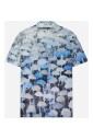 chemise-bleue-en-viscose-avec-parapluie
