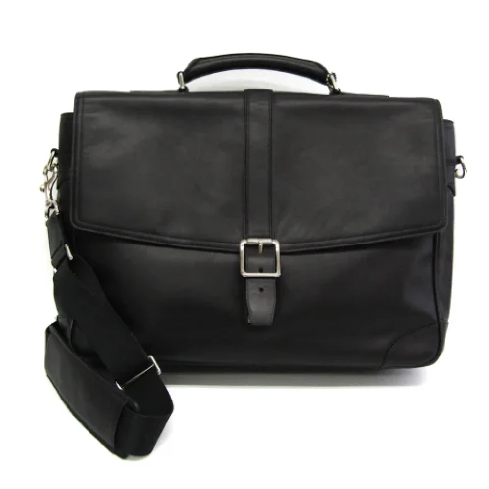 Coach Pre-owned Leather shoulder-bags Black Dames