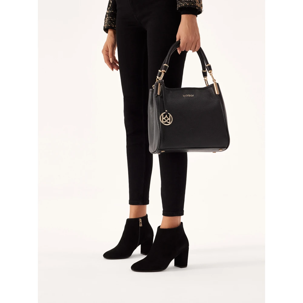 Kazar Universele zwarte handtas met handvatten Black Dames