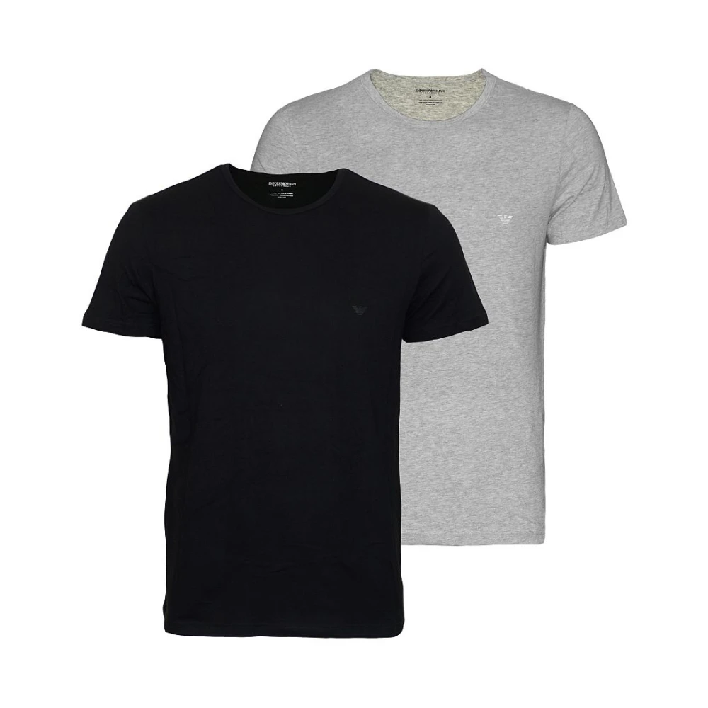 Emporio Armani 2-Pack Basic Ronde Hals T-Shirts Multicolor Heren