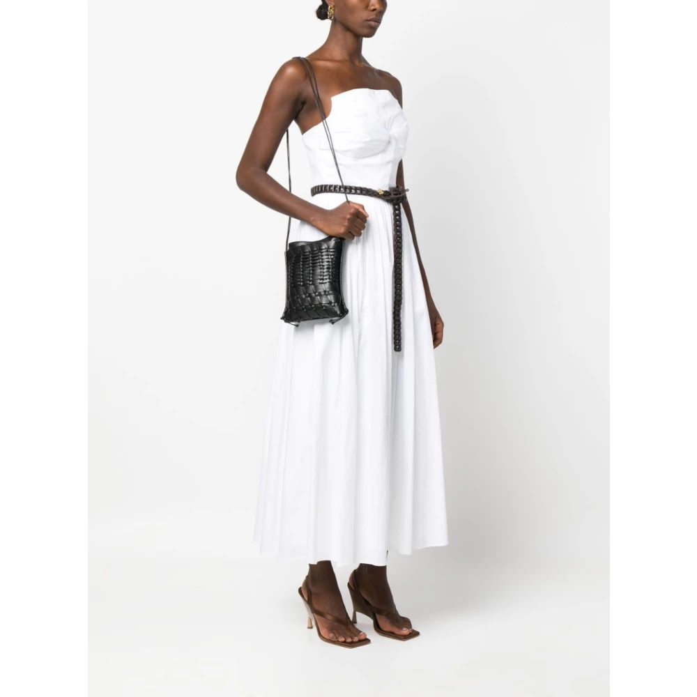 Hereu Zwarte Vierkante Plat Schoudertas Black Dames