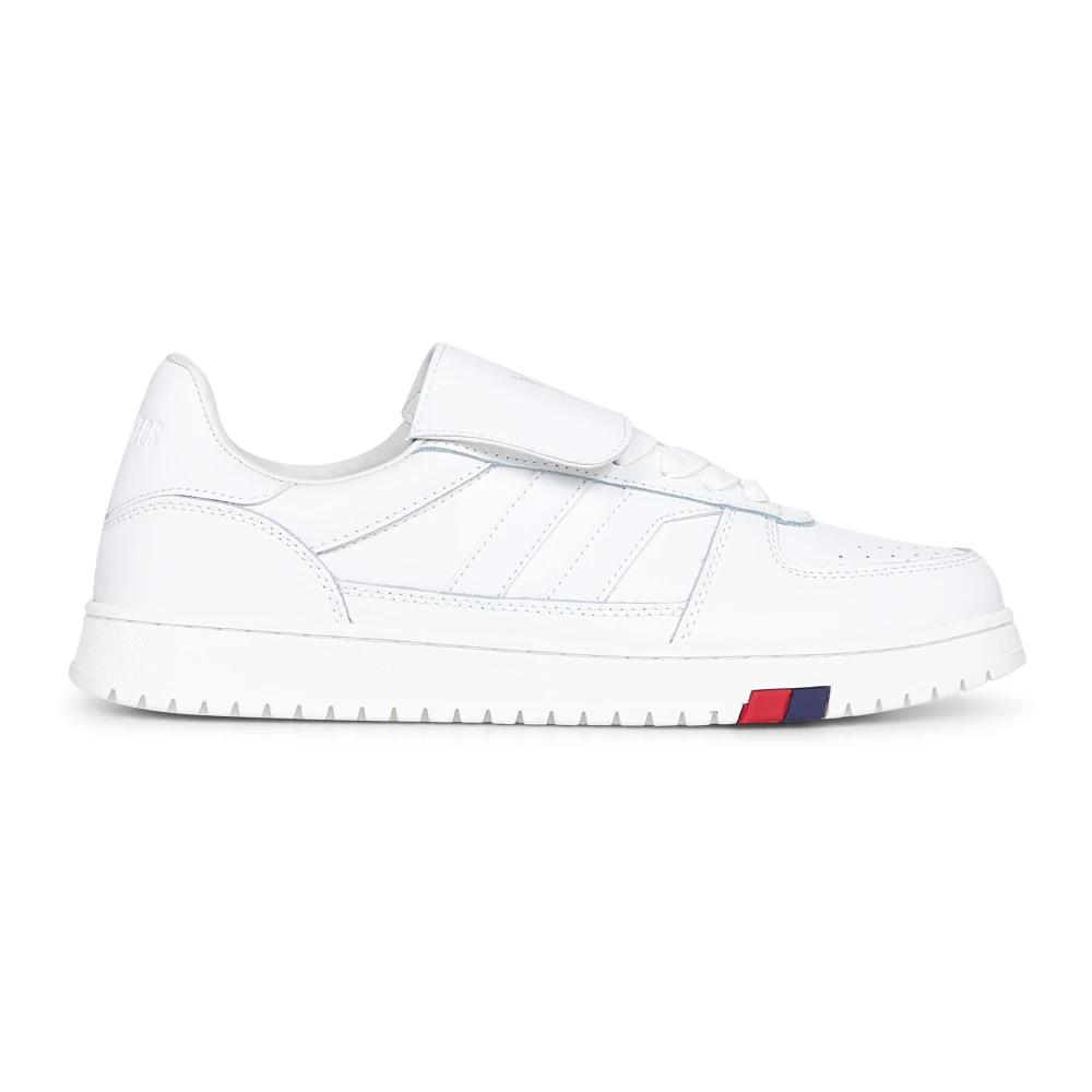Pro-Keds Witte Leren Sneakers met Omkeerbare Tong Heren Schoenen