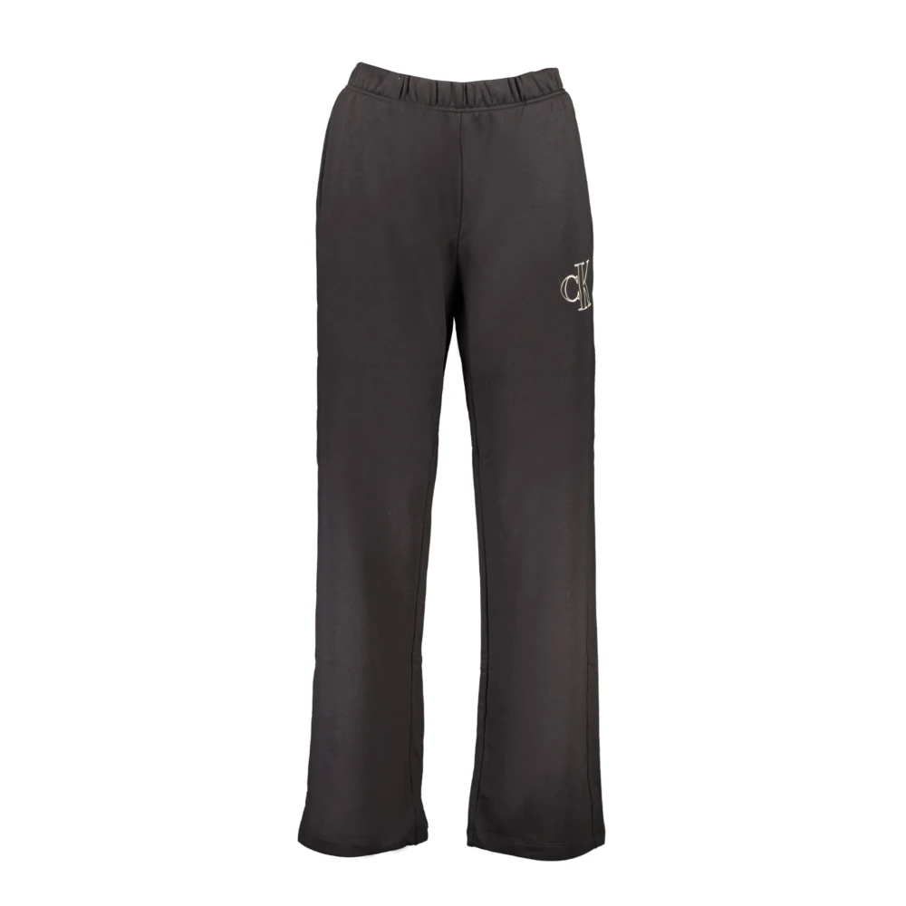 Calvin Klein Sportieve Zwarte sbroek met Elastische Taille Black