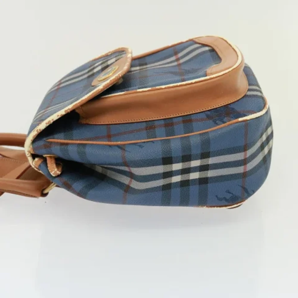 Burberry Vintage Pre-owned Leather shoulder-bags Blue Dames