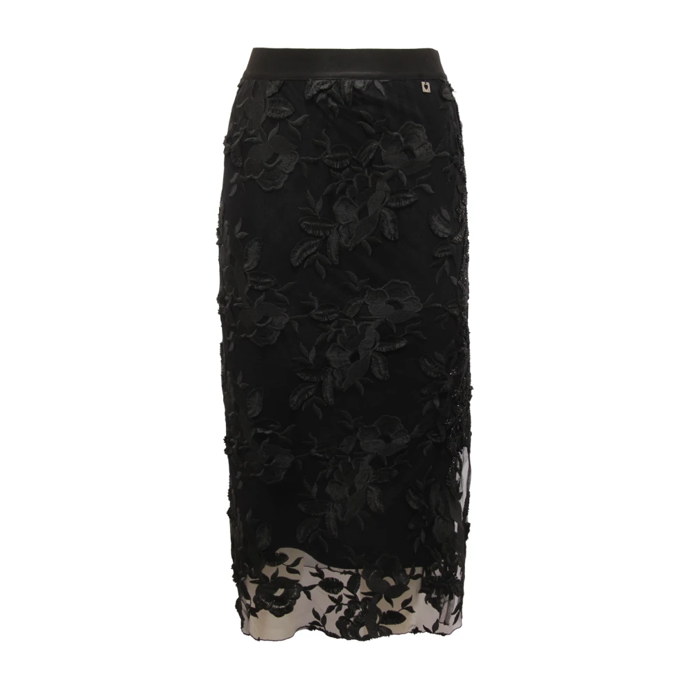 Twinset Women's Black Midi Skirts, Xs, Gonna Wo Tulle Skirt