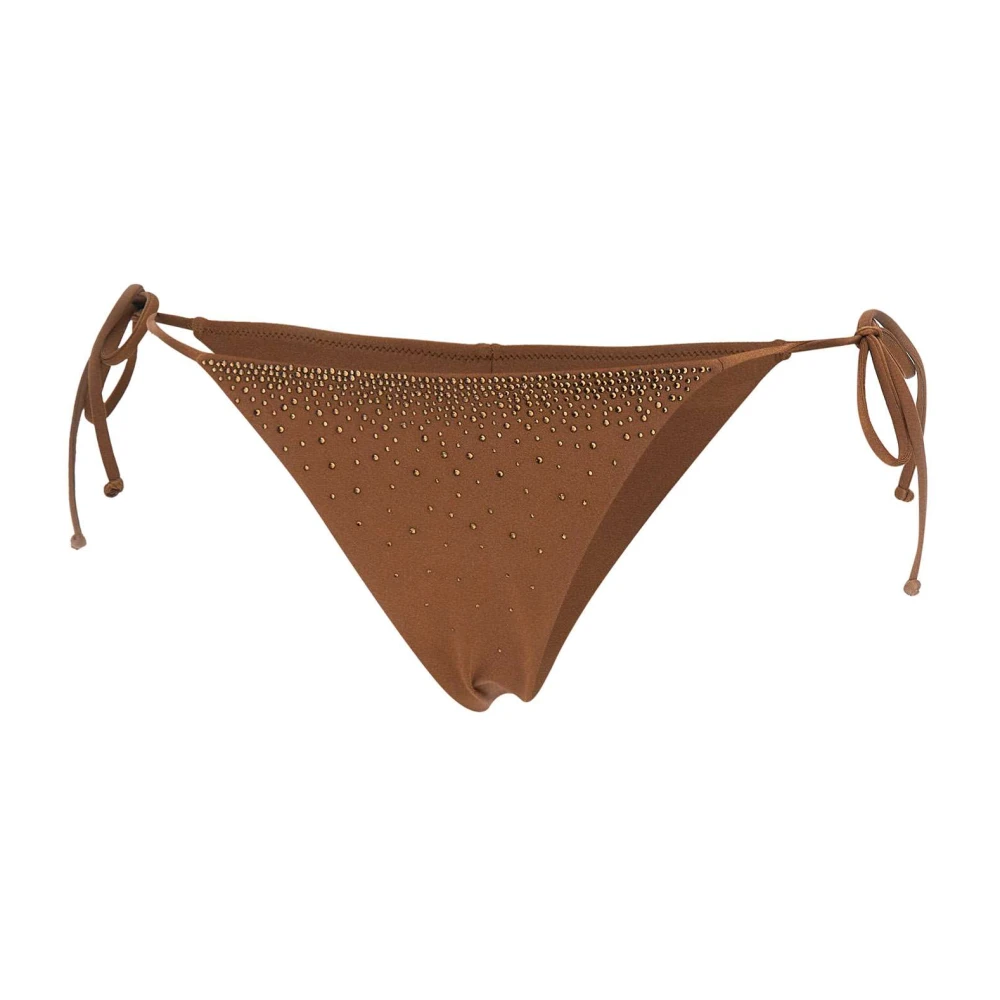 Mc2 Saint Barth Brown Bikinis, Female, Xs, Marielle Swim Bottoms