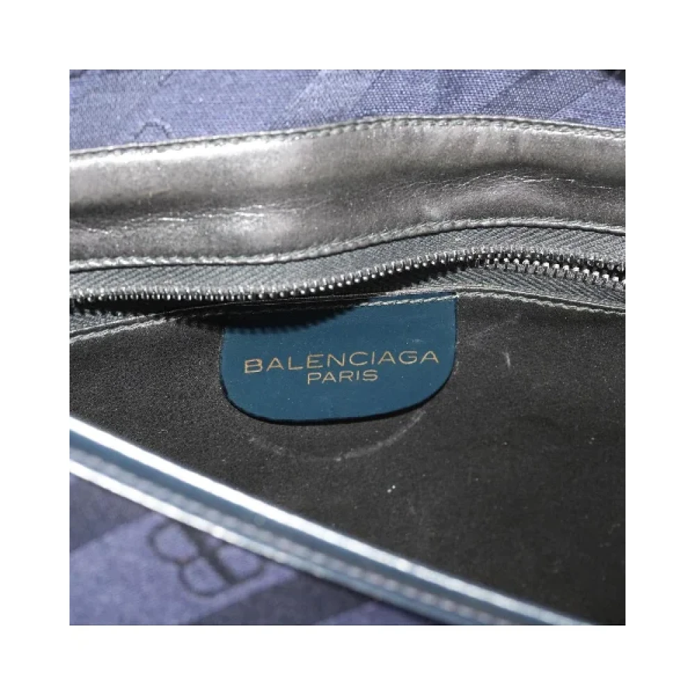 Balenciaga Vintage Pre-owned Canvas balenciaga-bags Blue Dames