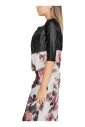 zwarte-polyurethaan-blazer-3-4-mouwen