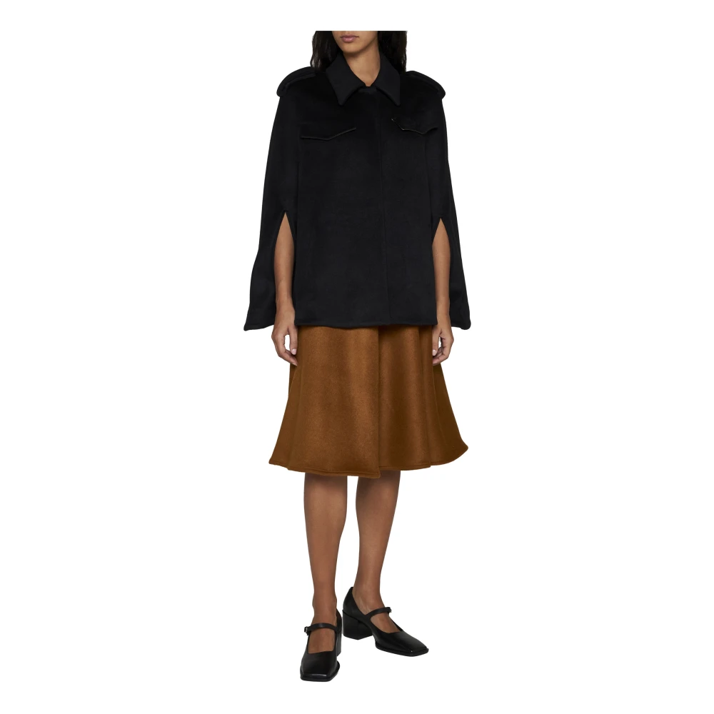 Blanca Vita Terracotta Bruin Wollen A-Lijn Rok Brown Dames